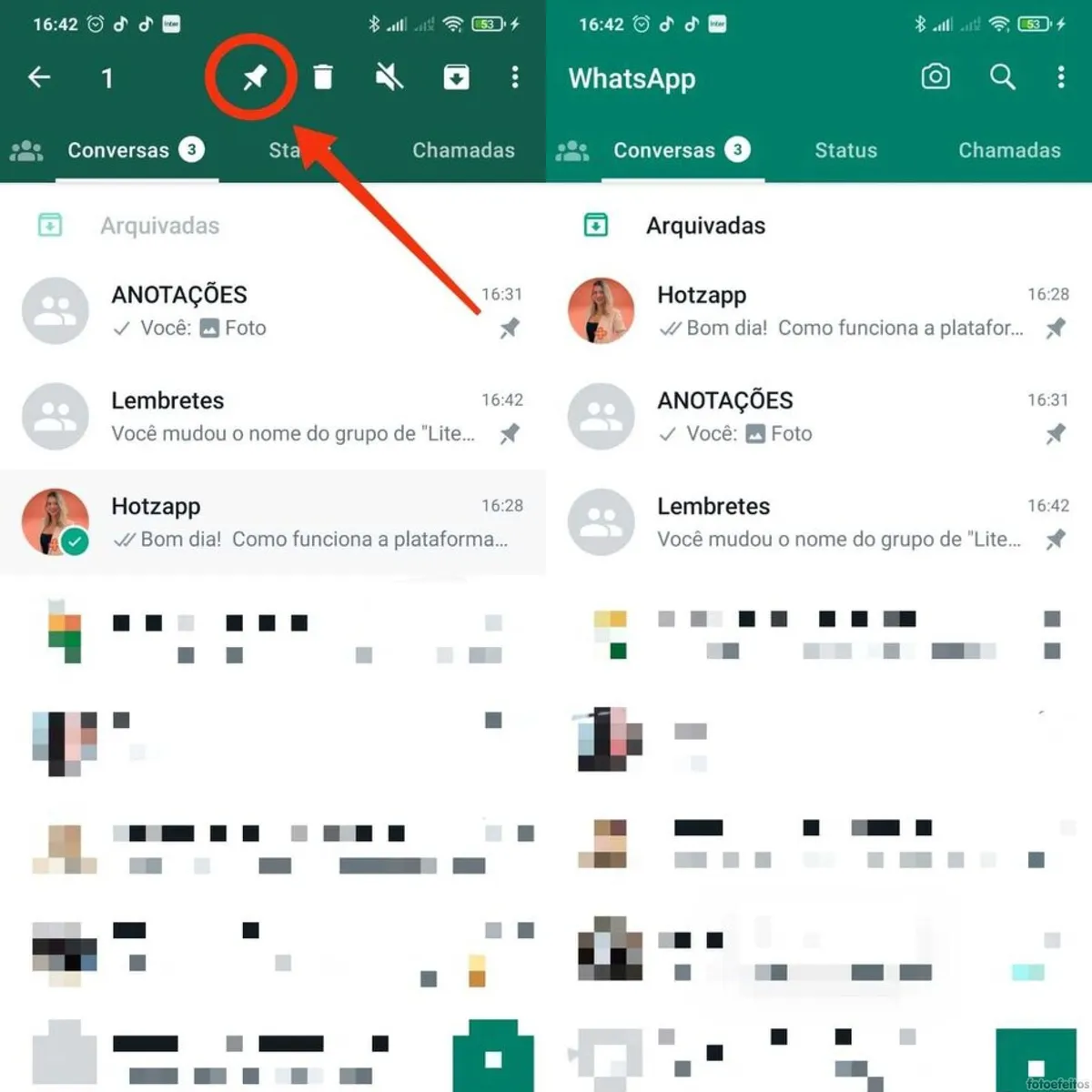 Como fixar uma conversar no WhasApp passo a passo