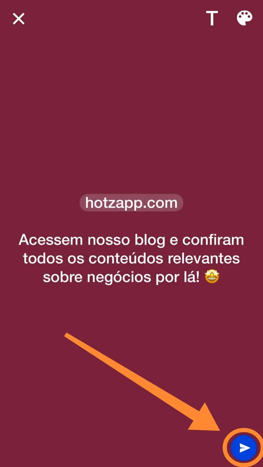 postando status no whatsapp com link no iphone