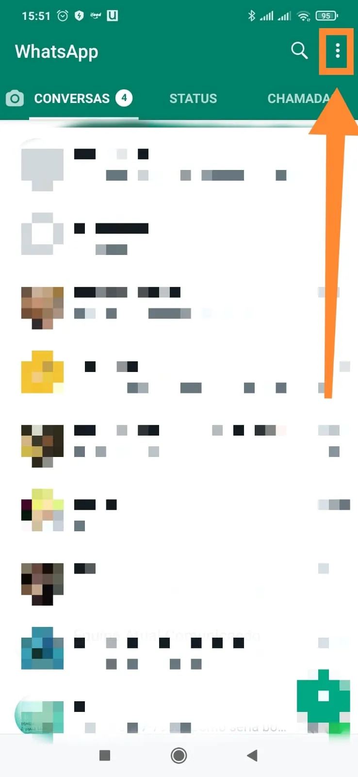 WhatsApp configurações