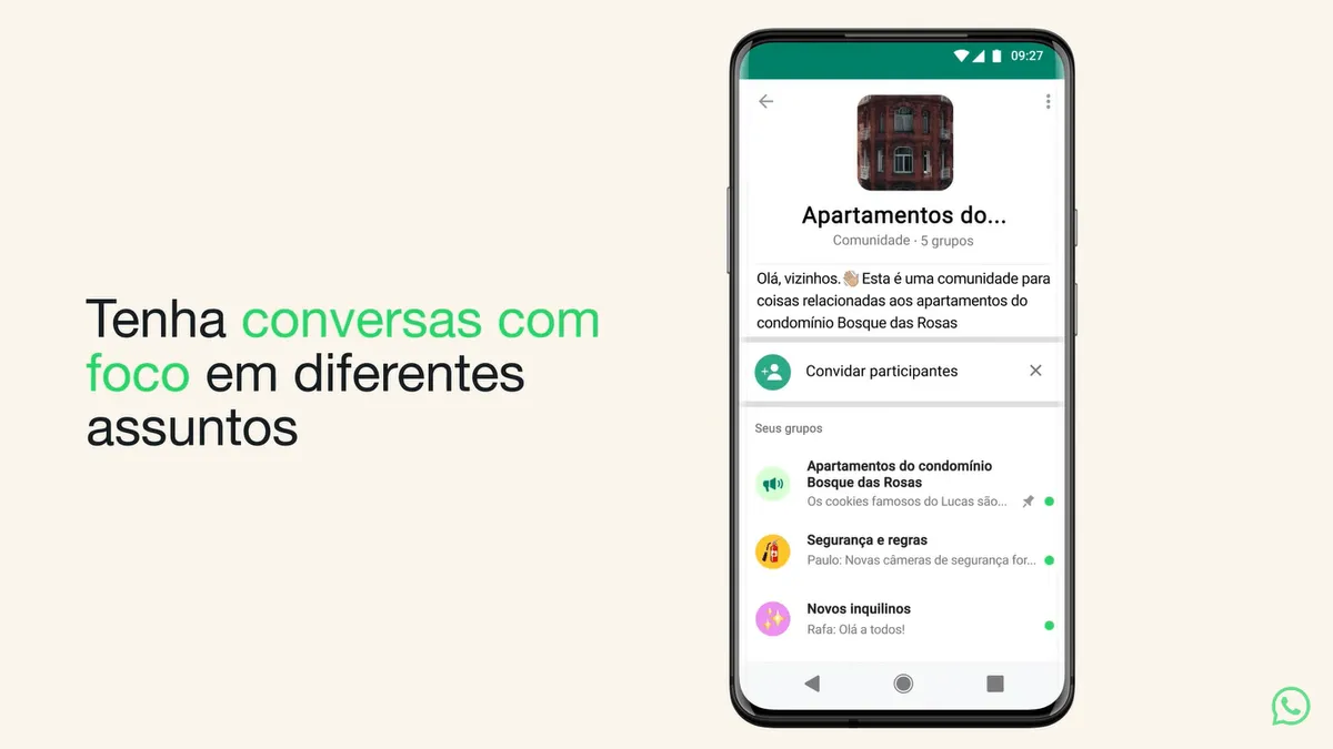 print whatsapp comunidades