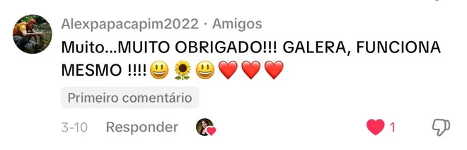 Depoimento real de cliente