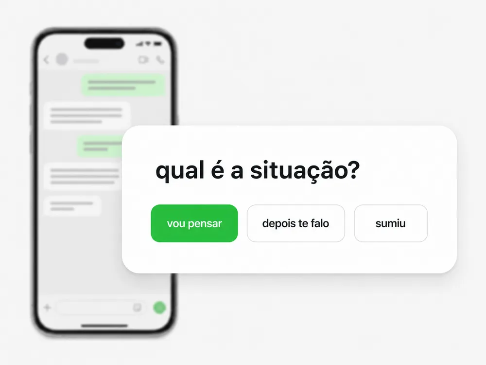 Identificar a situação do cliente no WhatsApp.