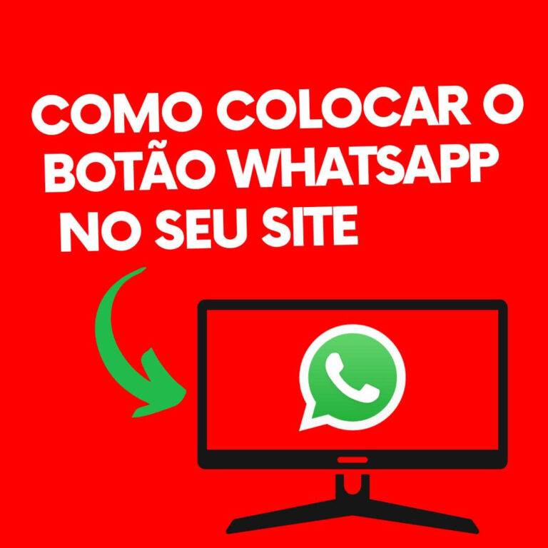 Botão do WhatsApp na tela do computador