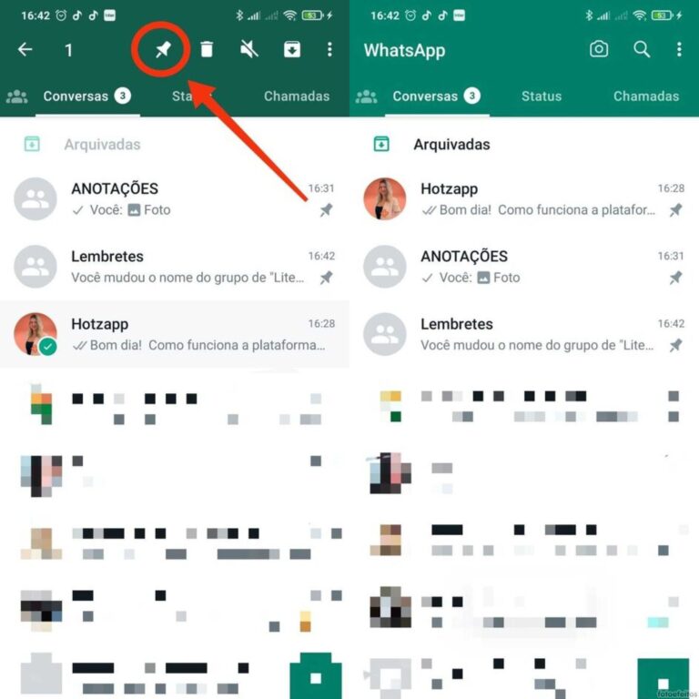 Como fixar uma conversar no WhasApp passo a passo