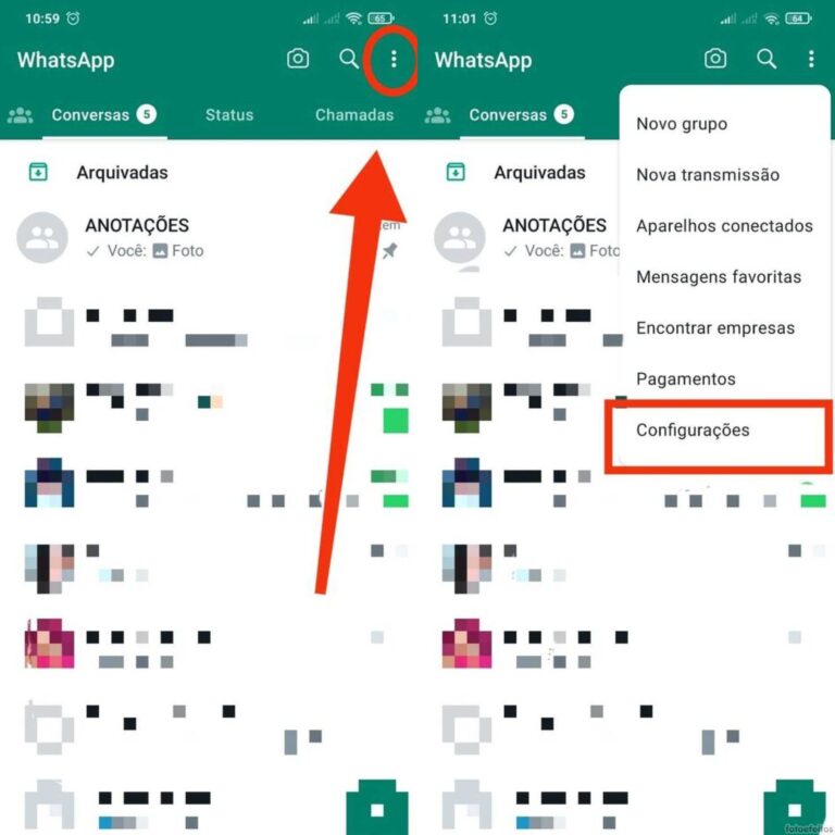 Passo a passo configuração Whatsapp